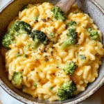 One-Pan Cheesy Broccoli-Cheddar Orzo
