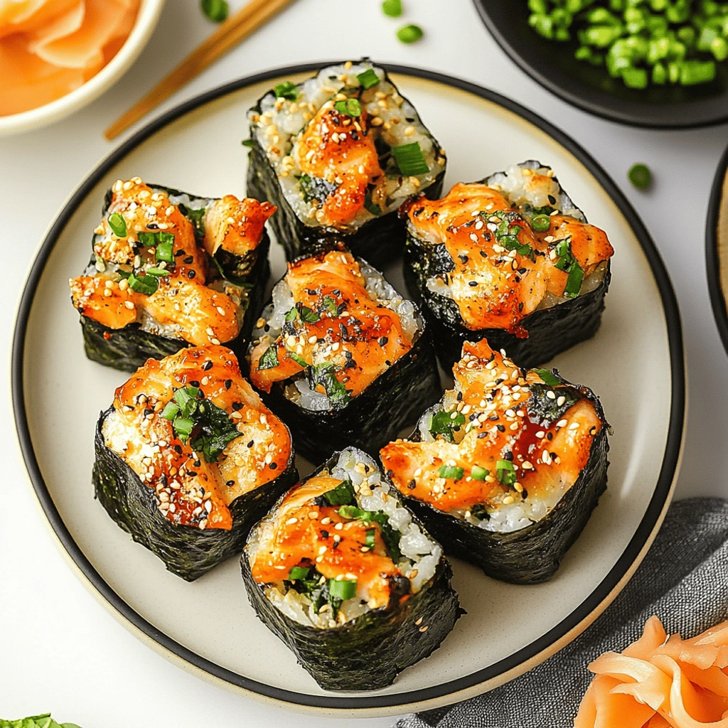 Oven-Baked Salmon Sushi Bites