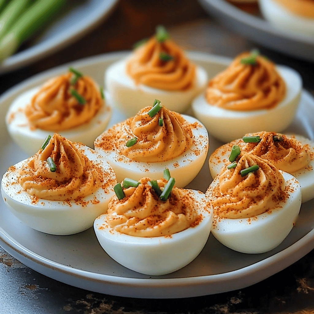 Pumpkin Deviled Eggs