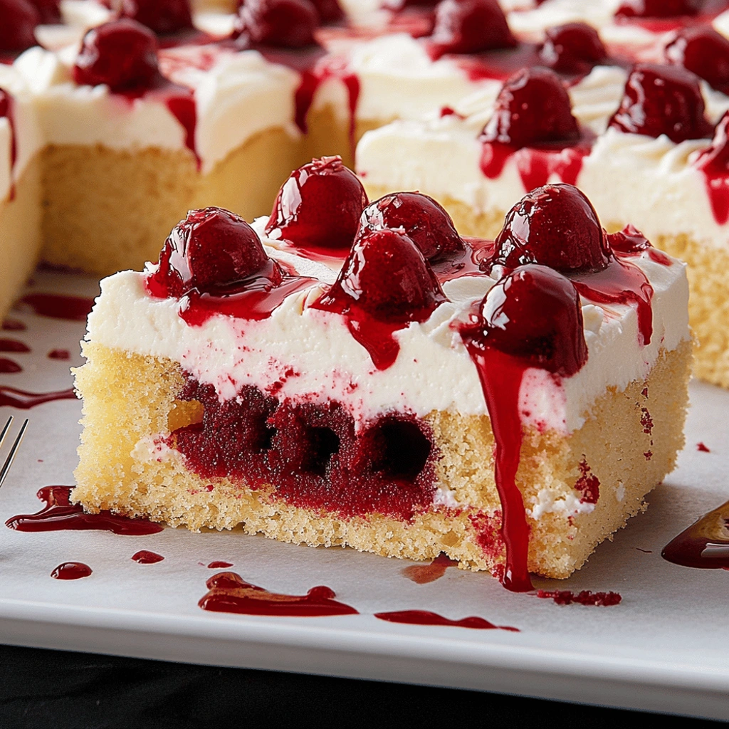 Vampire Poke Cake