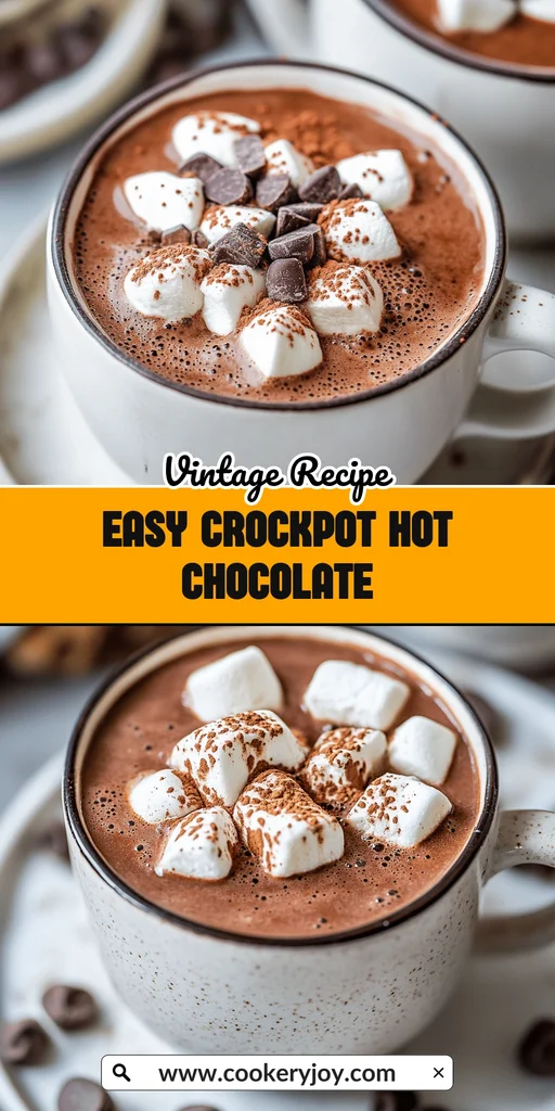 Easy Crockpot Hot Chocolate