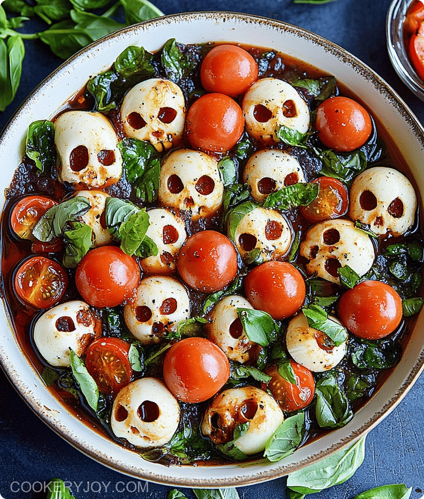Skull Caprese Salad