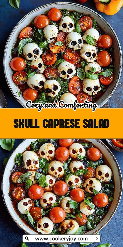 Skull Caprese Salad