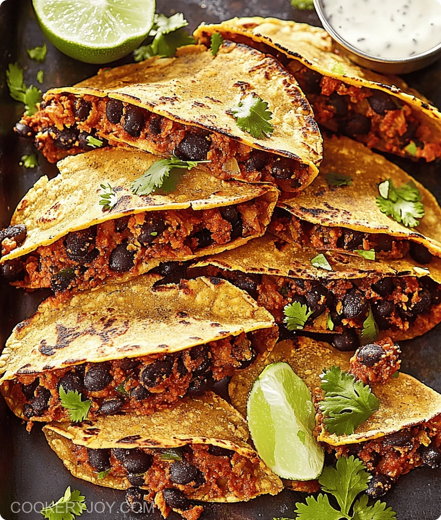 Crispy Sheet-Pan Black Bean Tacos