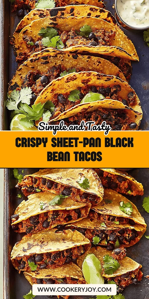 Crispy Sheet-Pan Black Bean Tacos
