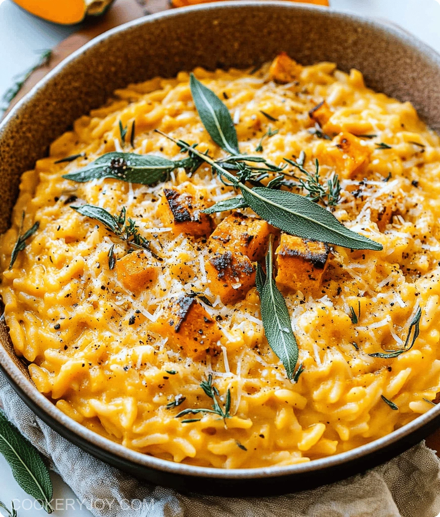 Creamy Butternut Squash Orzo