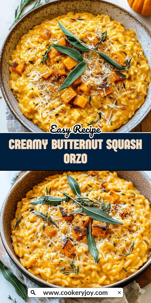 Creamy Butternut Squash Orzo
