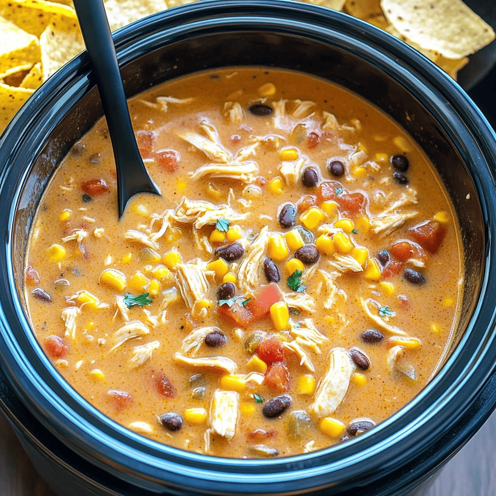 Crockpot Chicken Tortilla Soup