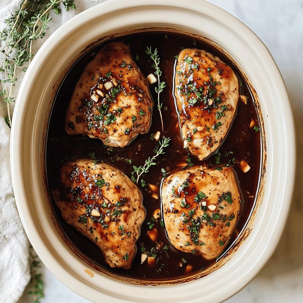 Crockpot Honey Garlic Chicken Breast