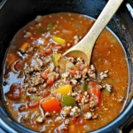 Crockpot Stuffed Pepper Soup