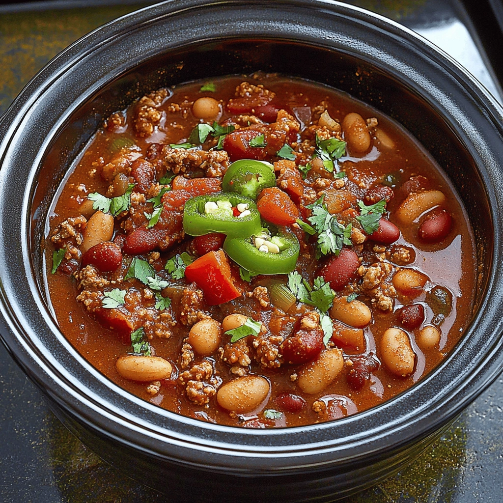 Easy Slow Cooker Chili