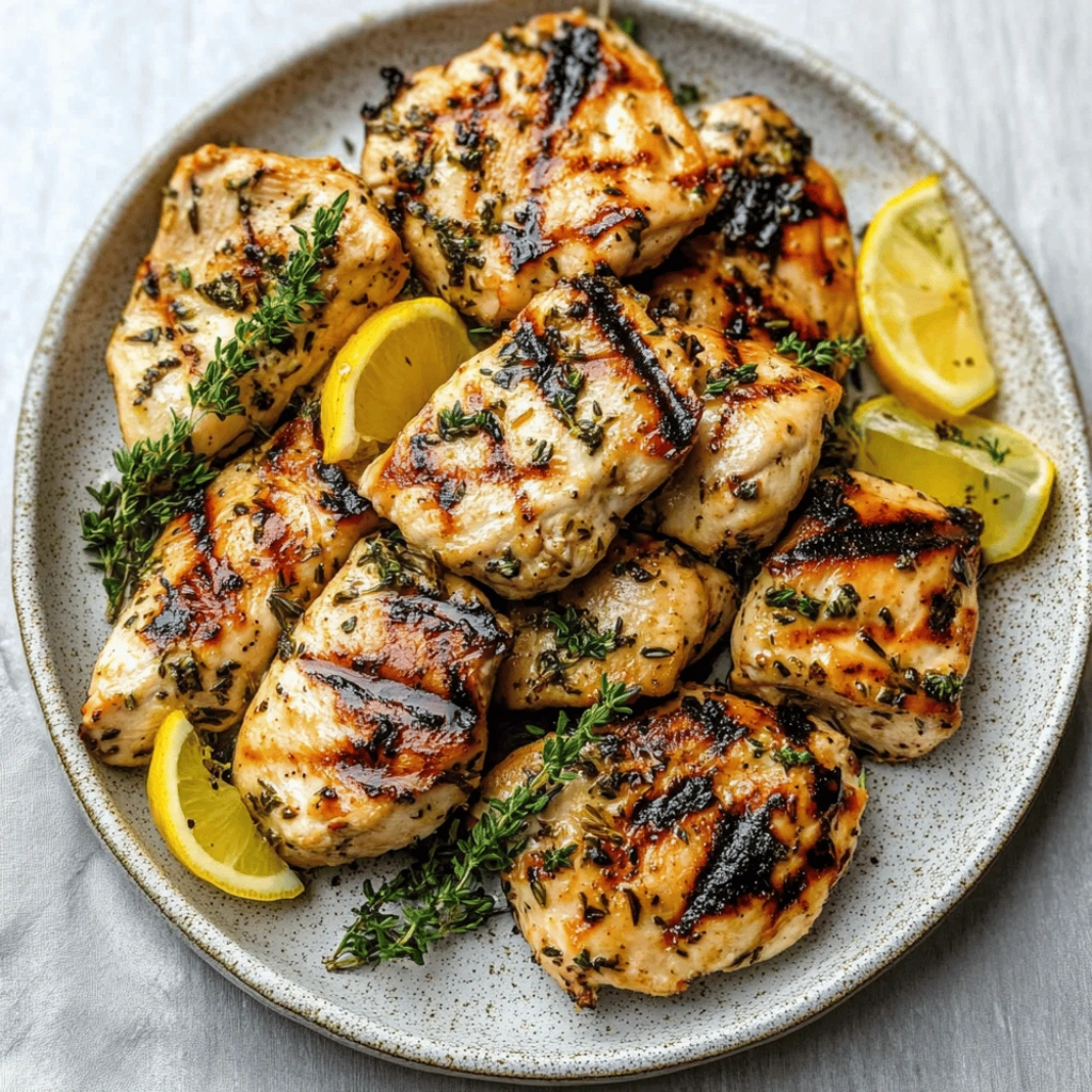 Grilled Lemon Herb Chicken Breasts