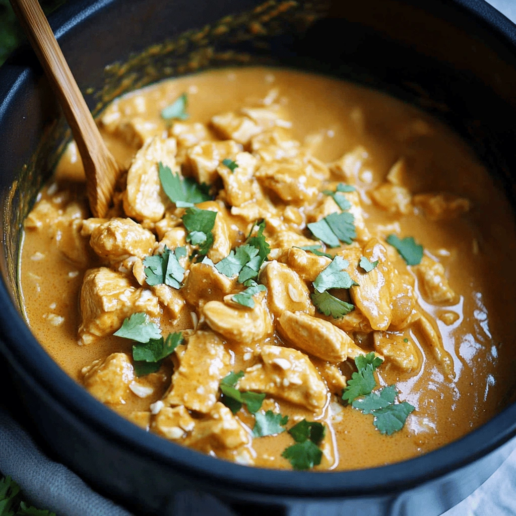 Slow Cooker Thai Peanut Chicken