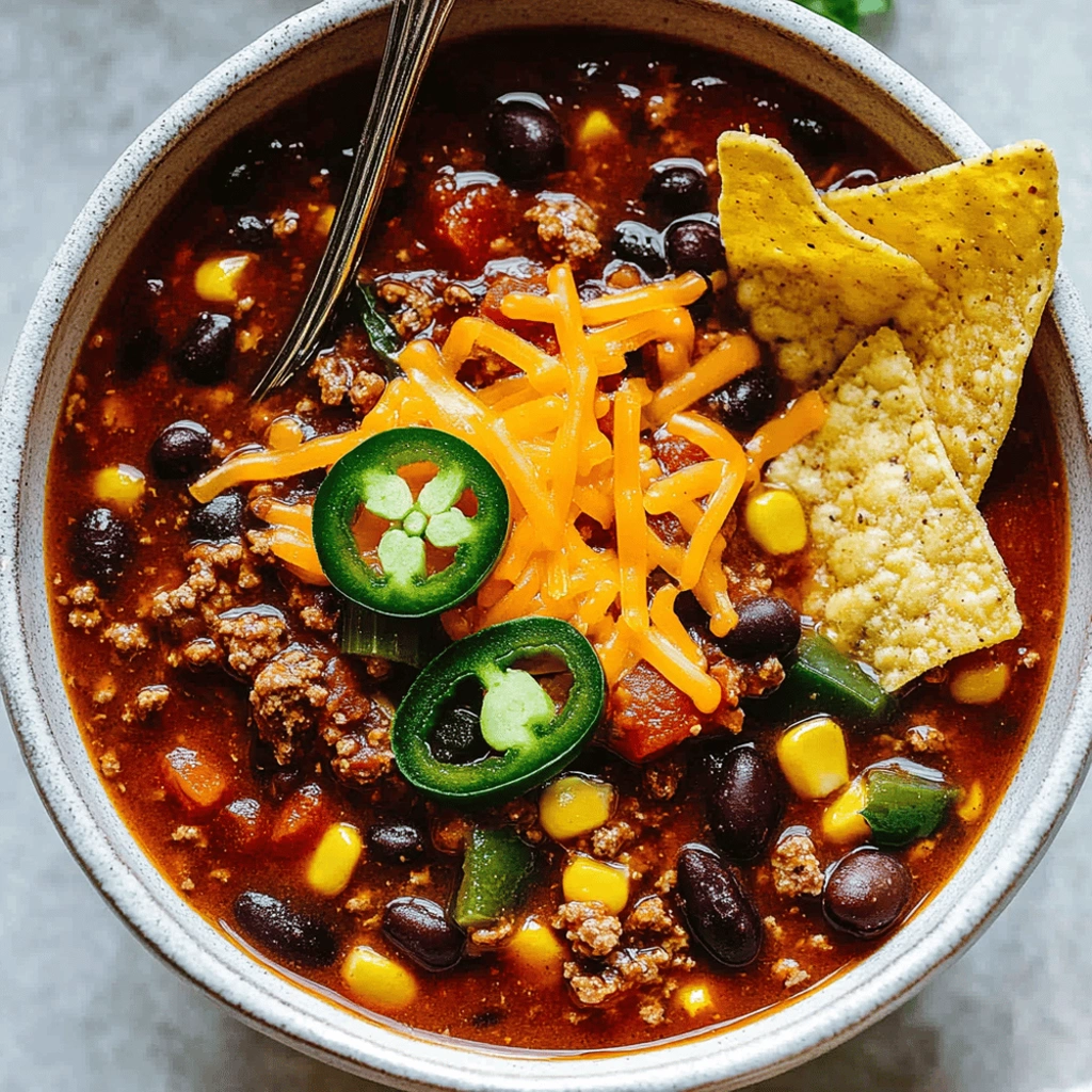 crockpot taco soup recipe