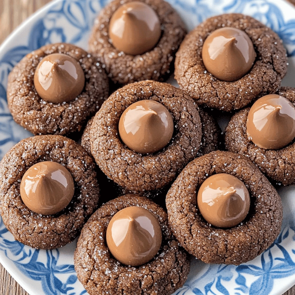 Chocolate blossom cookies