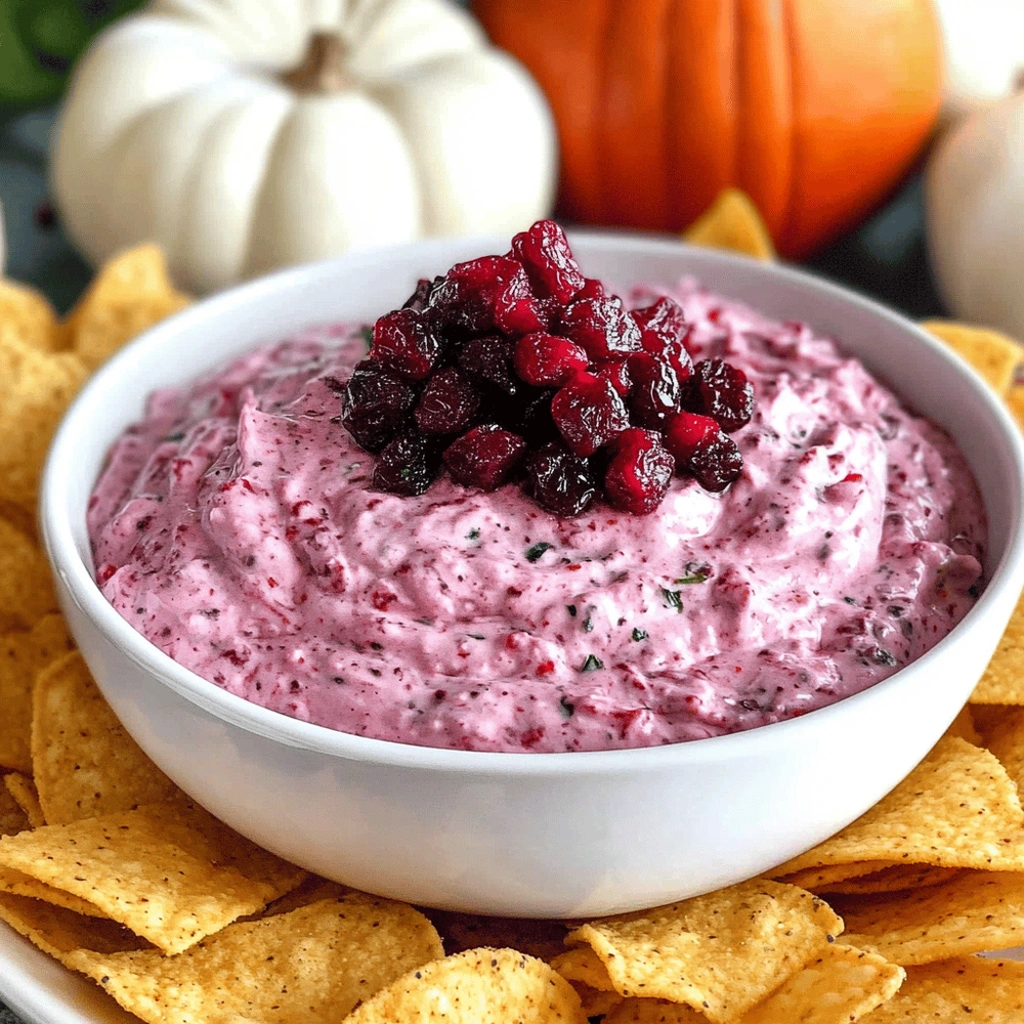 Cranberry jalapeño cream cheese dip