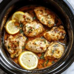 Crockpot Lemon Garlic Butter Chicken