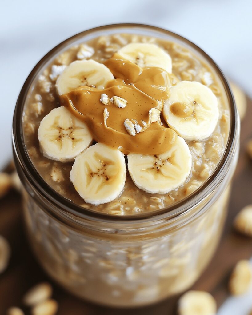 Peanut Butter Banana Overnight Oats