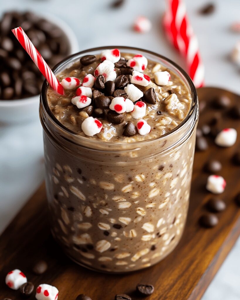 Peppermint Mocha Overnight Oats