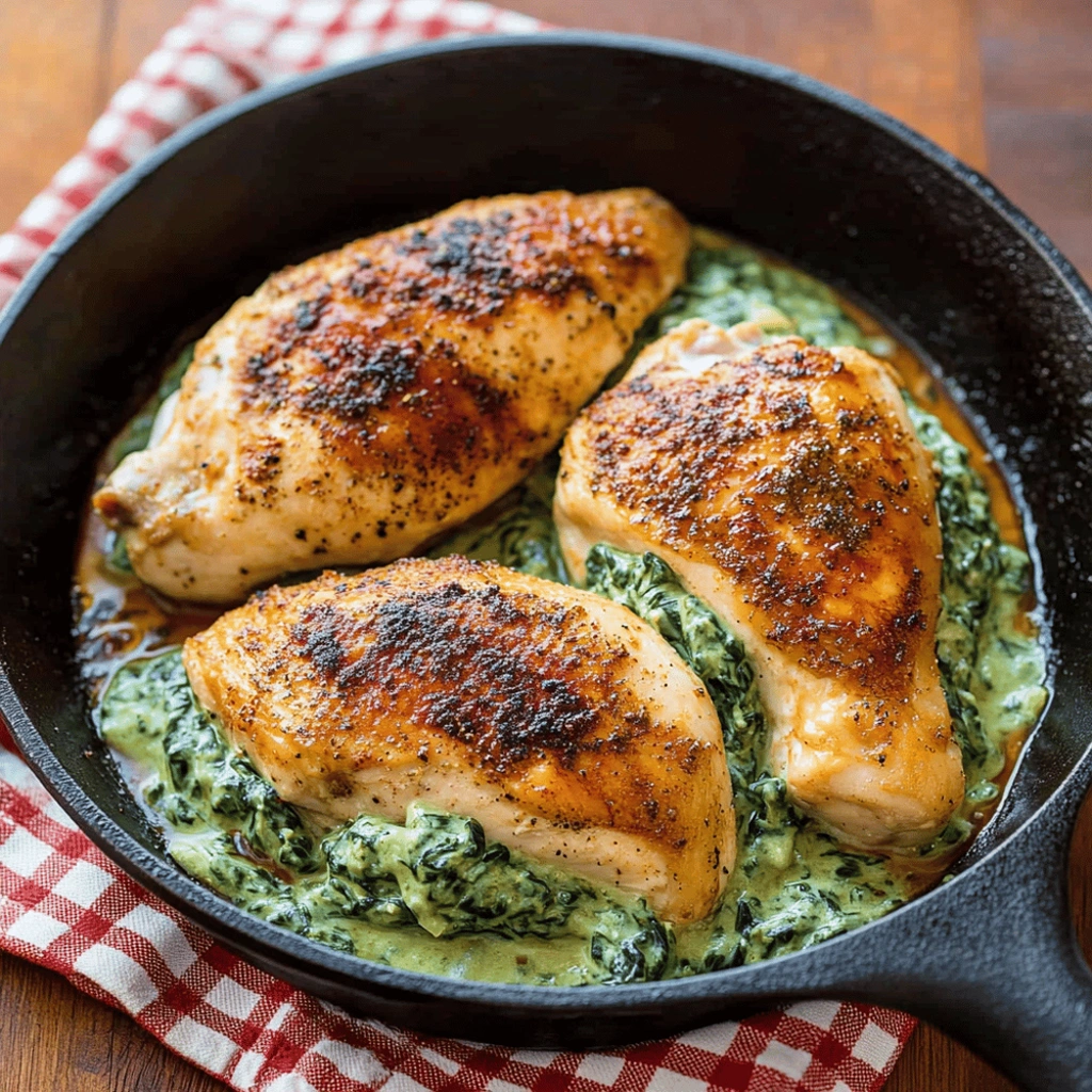 Spinach-Stuffed Chicken Breast