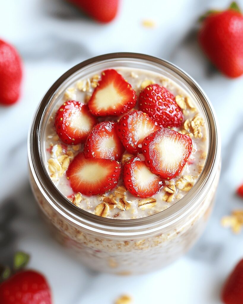 Strawberry Cheesecake Overnight Oats