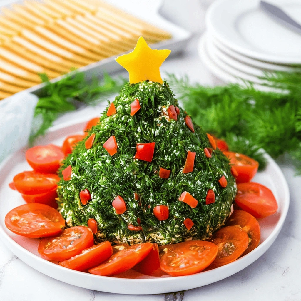 Christmas Tree Cheese Ball