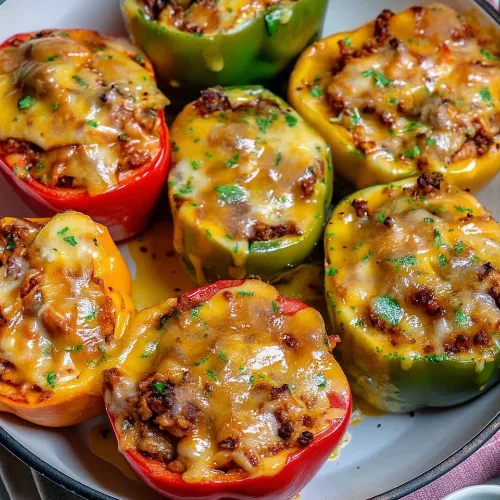 Healthy Stuffed Bell Peppers Ground Beef
