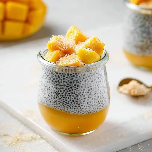 Mango Coconut Chia Pudding