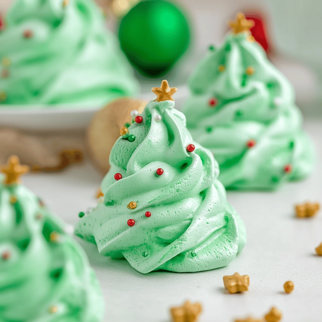 Meringue Christmas Trees