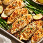 Parmesan Crusted Chicken Sheet Pan