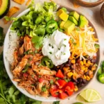 Slow Cooker Chicken Burrito Bowls