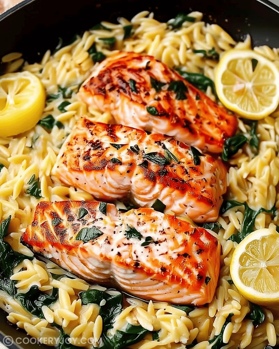 one-skillet-salmon-with-lemon-orzo