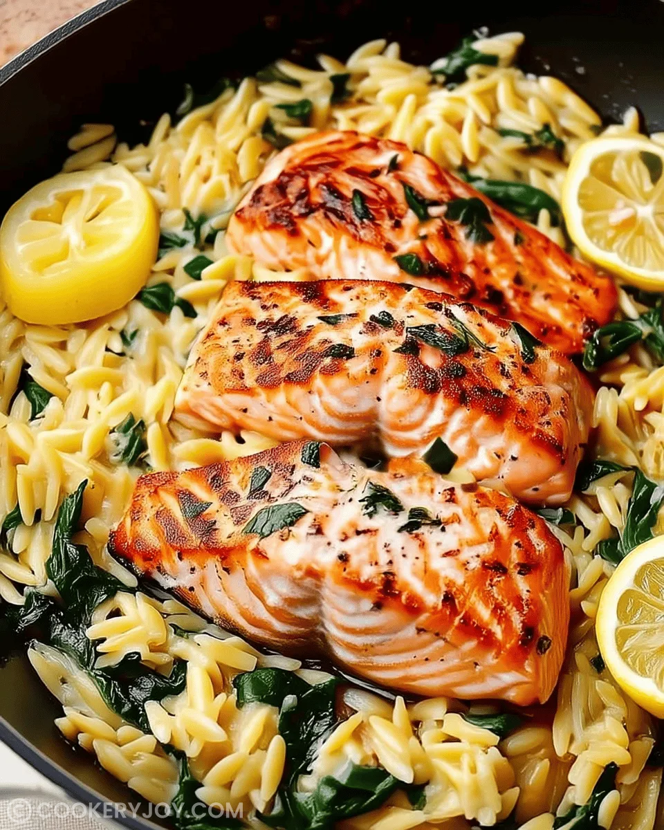 one-skillet-salmon-with-lemon-orzo