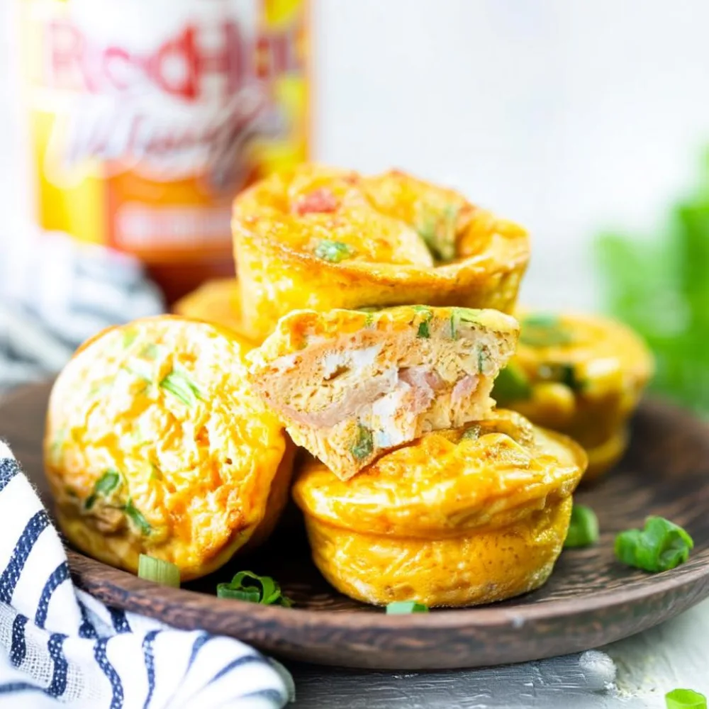 Buffalo Chicken Egg Muffins