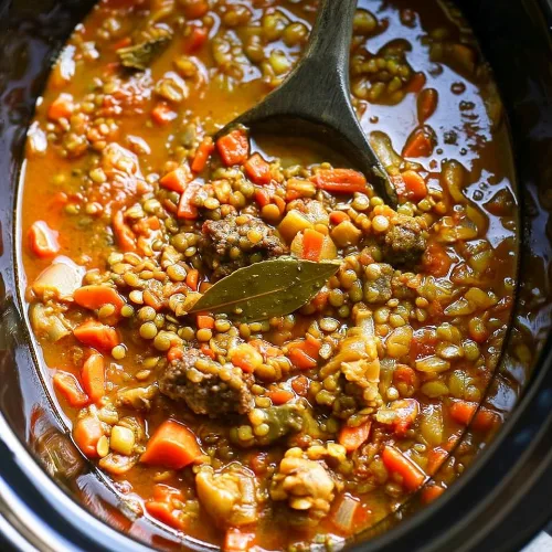 Crockpot Beef and Lentil Stew