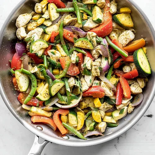 Easy Pesto Chicken and Vegetables