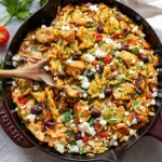 Greek Orzo Skillet with Chicken