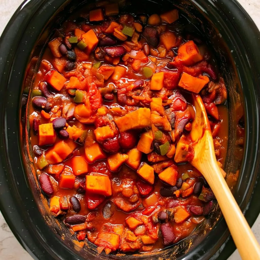 Slow Cooker Sweet Potato Chili