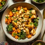 Thai Peanut Sweet Potato Bowls With Chicken