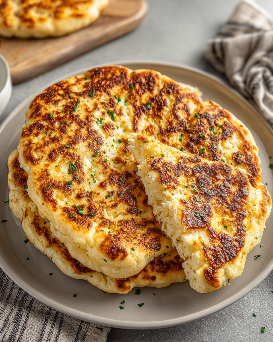 2-ingredient-cottage-cheese-flatbread