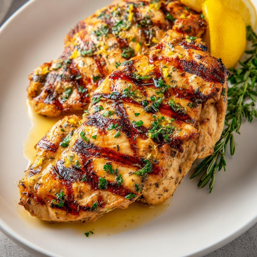 Grilled Chicken with Lemon