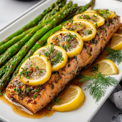 Sheet Pan Salmon and Asparagus