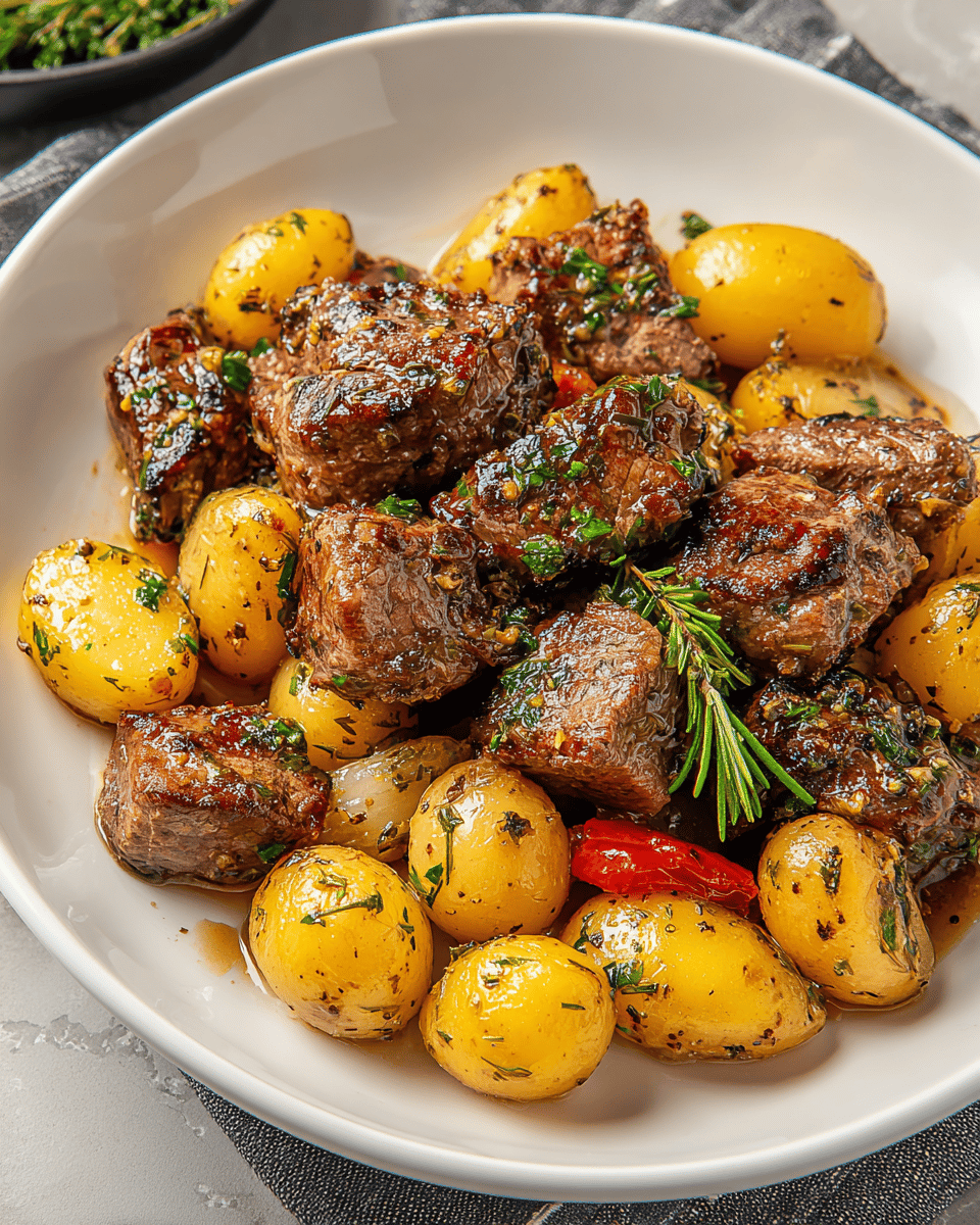 garlic-butter-steak-bites-with-potatoes