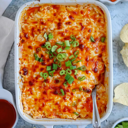 Cottage Cheese Buffalo Chicken Dip