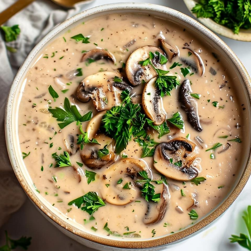 Cottage Cheese Mushroom Soup