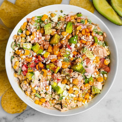 High Protein Chicken Street Corn Salad