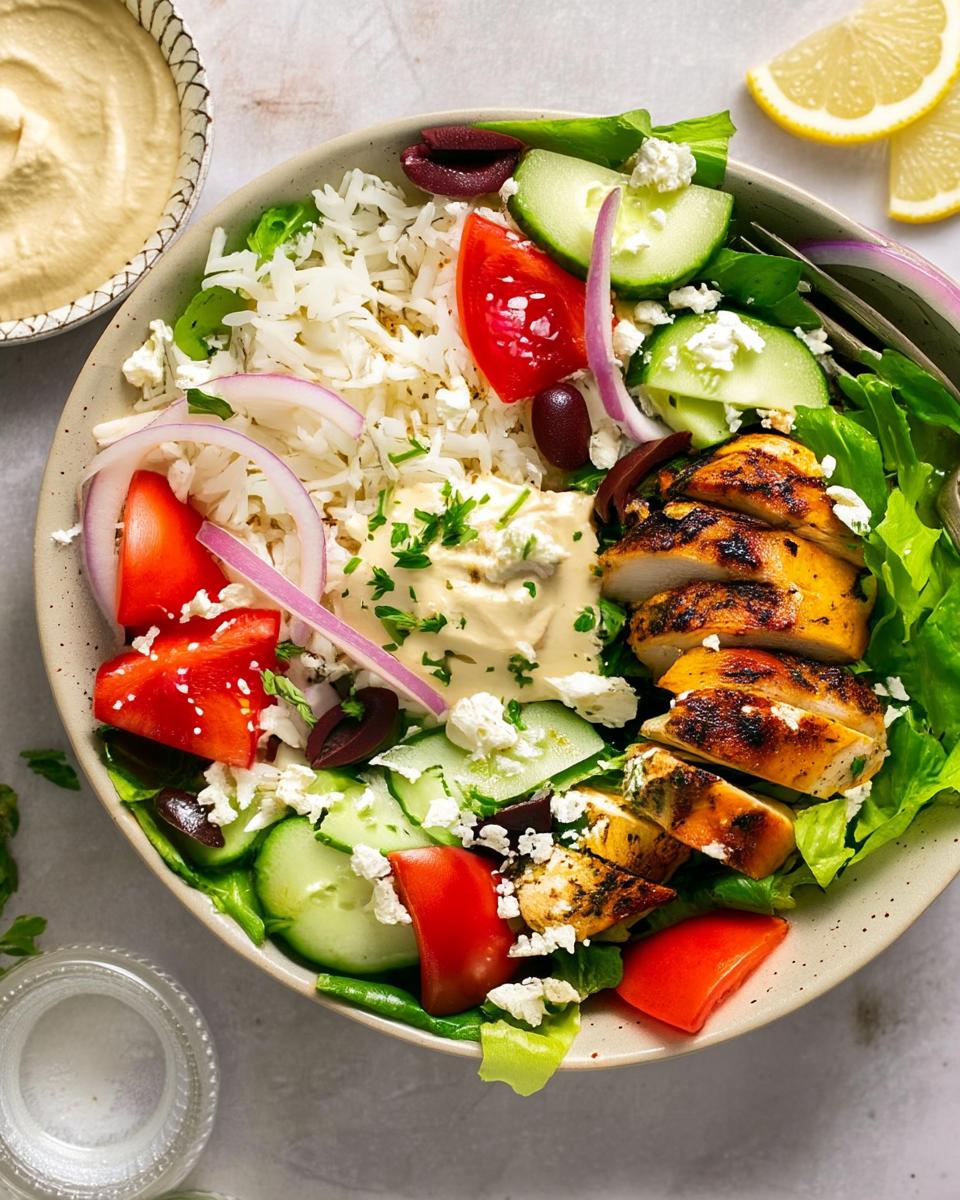 Mediterranean Chicken Rice Bowl